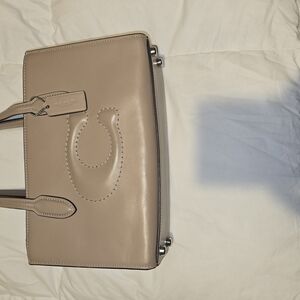 Coach Satchel in Taupe Leather